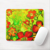 Verbluffende en kleurrijke vloerpannen muismat (Met muis)