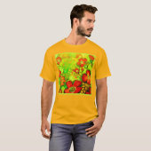 Verbluffende en kleurrijke vloerpannen t-shirt (Voorkant volledig)