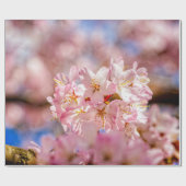 Verbluffende en verbluffende roze Sakura-bloemen Cadeaupapier (Vlak)