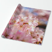 Verbluffende en verbluffende roze Sakura-bloemen Cadeaupapier (Uitgerold)