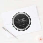 Verbluffende etiketten met zwarte en zilverproduct (Envelop)