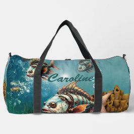 Verbluffende fantasie steampunk vis plunjezak