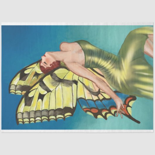 VERBLUFFENDE fee WT Benda Fairies Fae Decoupage Tissuepapier (Voorkant)