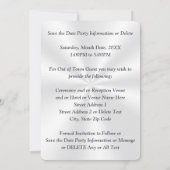 Verbluffende foto, jubileum save the date-kaarten kaart (Achterkant)