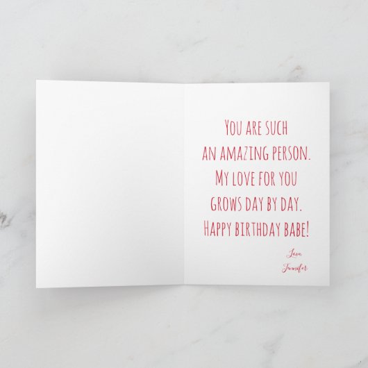 Verbluffende foto van beste boyvriend ooit feestdagen kaart (Binnen)