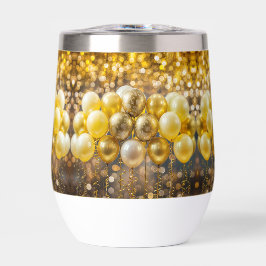 Verbluffende Gele en Gouden Bokeh Ballon