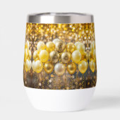 Verbluffende Gele en Gouden Bokeh Ballon (Achterkant)