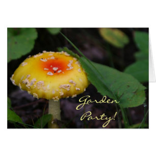 Verbluffende gele paddenstoel