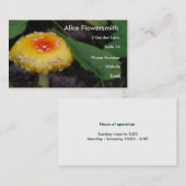 Verbluffende gele paddenstoel visitekaartje (Voorkant / Achterkant)