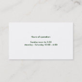 Verbluffende gele paddenstoel visitekaartje (Achterkant)