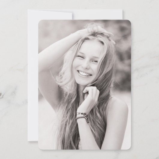 Verbluffende Gem Chic Graduation Party uitnodiging (Achterkant)