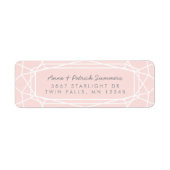 Verbluffende Gem Chic moderne retour adreslabels Etiket (Voorkant)
