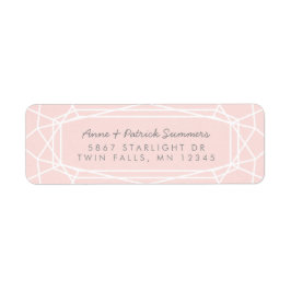 Verbluffende Gem Chic moderne retour adreslabels Etiket