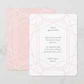 Verbluffende Gem gepersonaliseerde bedankkaarten Bedankkaart (Voorkant / Achterkant)