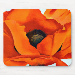 Verbluffende Georgia O'Keefe Red Poppy Flower Muismat