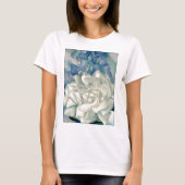 Verbluffende Georgia O'Keefe White Rose en Larkspu T-shirt (Voorkant)