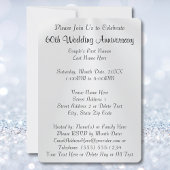 Verbluffende gepersonaliseerde 60e diamanten uitno kaart