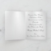 Verbluffende gepersonaliseerde Happy Moederdag Kaa Feestdagen Kaart (Binnen)