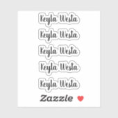 Verbluffende gepersonaliseerde naam voor whimsical sticker (Vel)