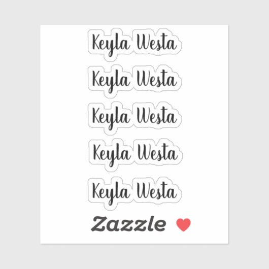 Verbluffende gepersonaliseerde naam voor whimsical sticker (Vel)