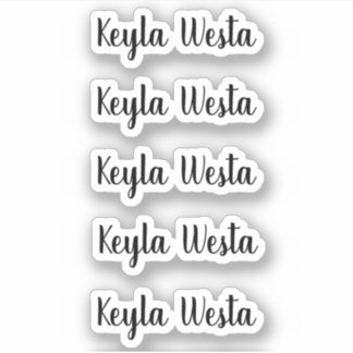 Verbluffende gepersonaliseerde naam voor whimsical sticker