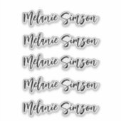 Verbluffende gepersonaliseerde naam voor whimsical sticker (Voorkant)