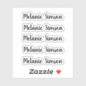 Verbluffende gepersonaliseerde naam voor whimsical sticker (Vel)