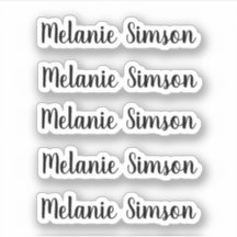 Verbluffende gepersonaliseerde naam voor whimsical