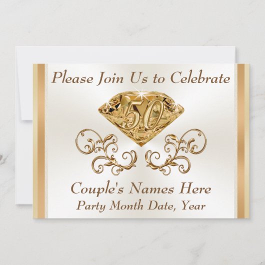 Verbluffende gepersonaliseerde uitnodigingen voor  (Voorkant)