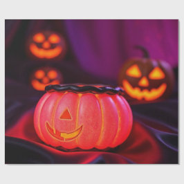 Verbluffende Glanzende Halloween Ratled | Beperkt Cadeaupapier