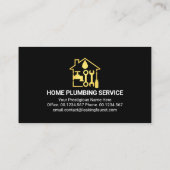 Verbluffende Gold Building Handyman Tools Visitekaartje (Achterkant)