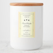 Verbluffende Gold Glitter Product Packaging Labels Voedselcontainer Etiket (Voorkant)