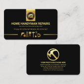 Verbluffende Gold Handyman Tools Line Visitekaartje (Voorkant / Achterkant)