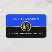 Verbluffende Gold Line Loodgietersverwarming Visitekaartje (Voorkant)