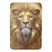 Verbluffende Gold Lion Head Badmat (Voorkant Verticaal)