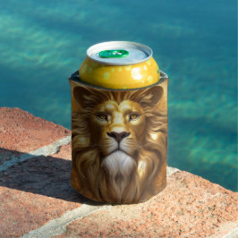 Verbluffende Gold Lion Head Blikjeskoeler