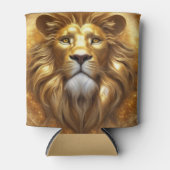 Verbluffende Gold Lion Head Blikjeskoeler (Voorkant)