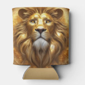 Verbluffende Gold Lion Head Blikjeskoeler (Achterkant)