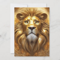 Verbluffende Gold Lion Head