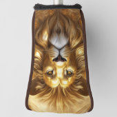 Verbluffende Gold Lion Head Golfheadcover (Draai 90)