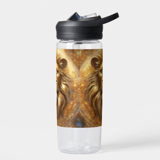 Verbluffende Gold Lion Head Waterfles (Links)