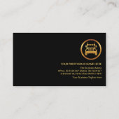 Verbluffende Gold Logistics Route Trucking Driver Visitekaartje (Achterkant)