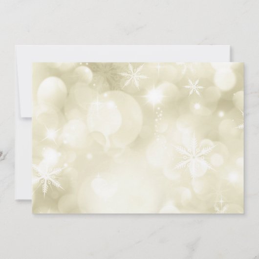 Verbluffende Gold Red Baubles licht kerstfeest Kaart (Achterkant)