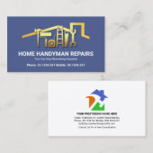 Verbluffende Gold Rooftop Handyman Tools Visitekaartje (Voorkant / Achterkant)