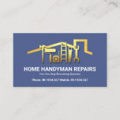 Verbluffende Gold Rooftop Handyman Tools Visitekaartje (Voorkant)
