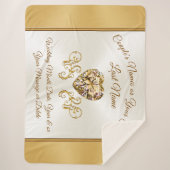 Verbluffende, gouden Huwelijkscadeaus ideeën, gepe Sherpa Deken (Voorkant)