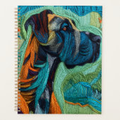 Verbluffende Great dane Planner (Voorkant)