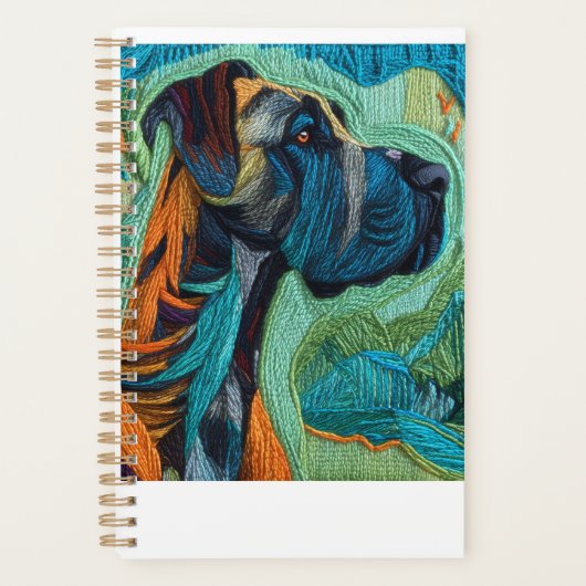 Verbluffende Great dane Planner (Voorkant)