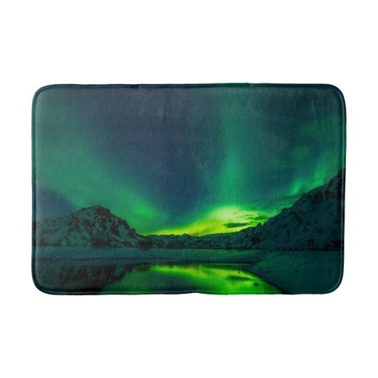 Verbluffende Green Aurora Badmat (Voorkant)