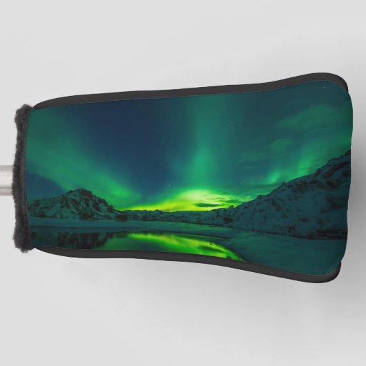 Verbluffende Green Aurora Golfheadcover (Voorkant)